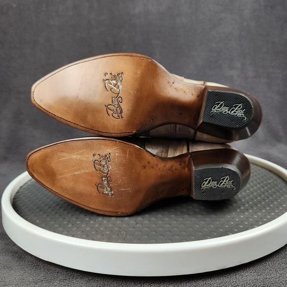 Dan Post Silvie Snip Toe Western Boots Womens Size 9 Bone Leather Tall DP4276 - Picture 13 of 14